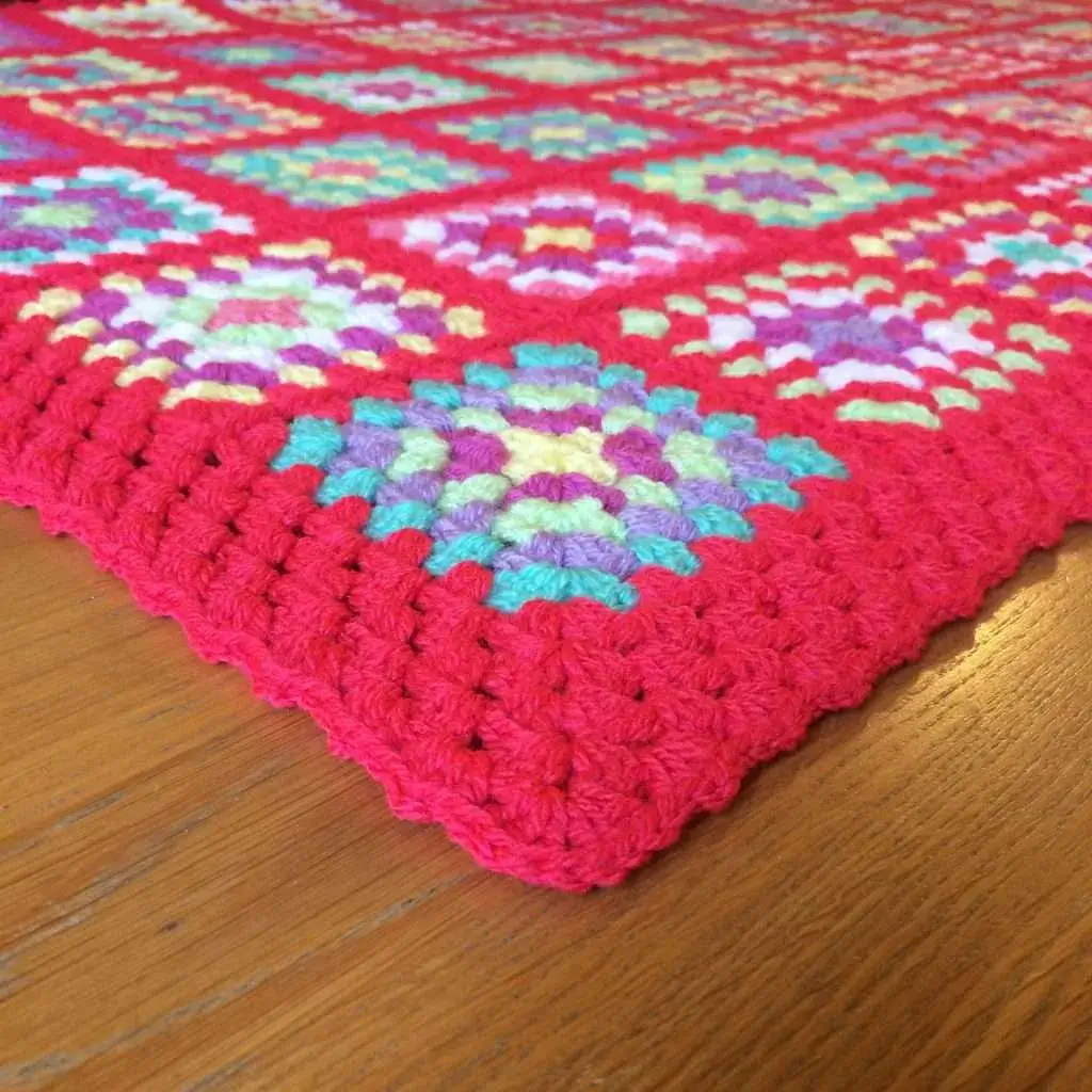 Strawberry Candy Squares Throw