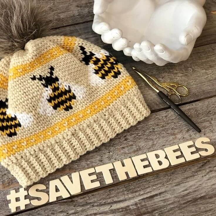 The Bumble Bee-nie Hat