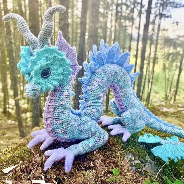 Eastern dragon crochet pattern free