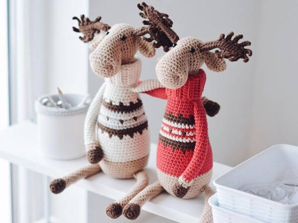 Christmas Reindeer Elk Amigurumi