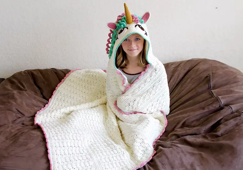 Crochet Unicorn Blanket Pattern