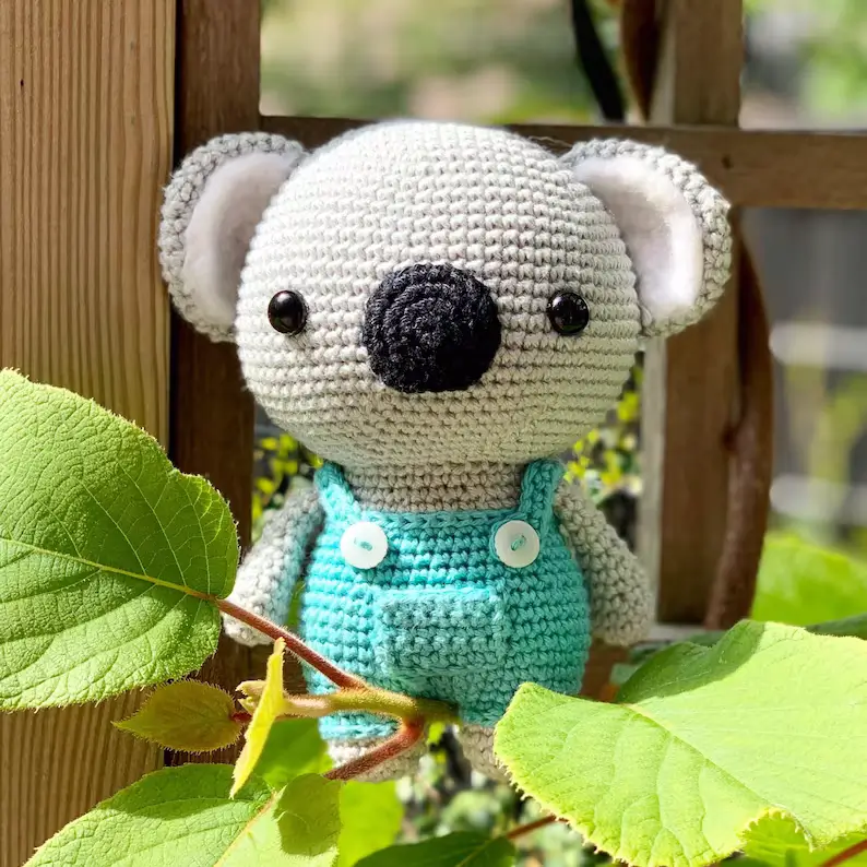 Cute Koala amigurumi crochet pattern PDF
