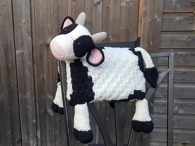 Farm Cow Folding Baby Blanket