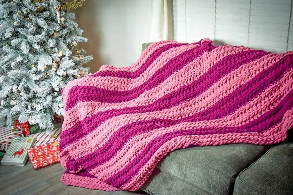 Finger crochet blanket