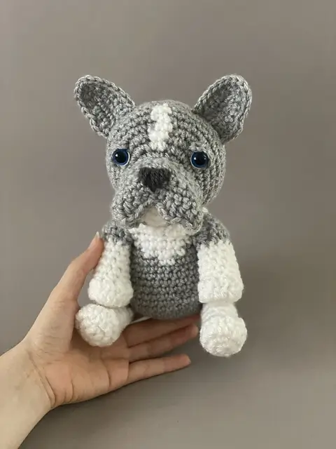 Free crochet french bulldog pattern