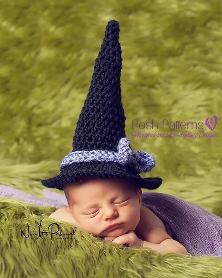Newborn Baby Witch Hat