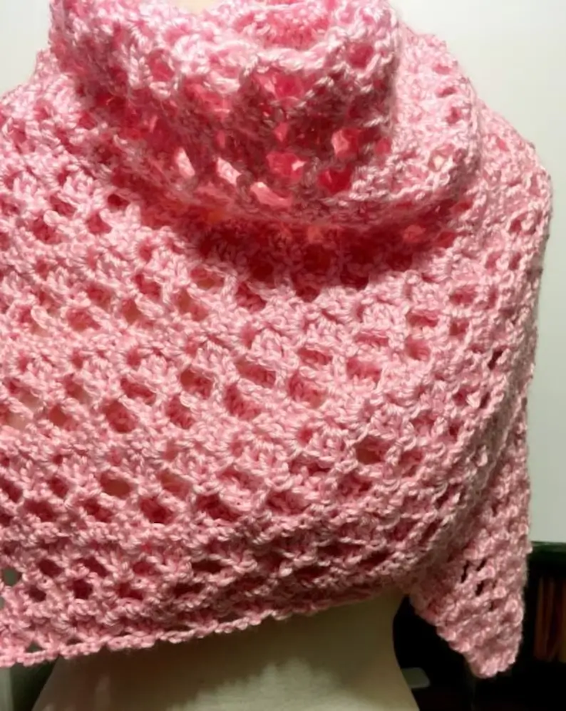 Victoria lacy shawl easy crochet shawl pattern crochet gift