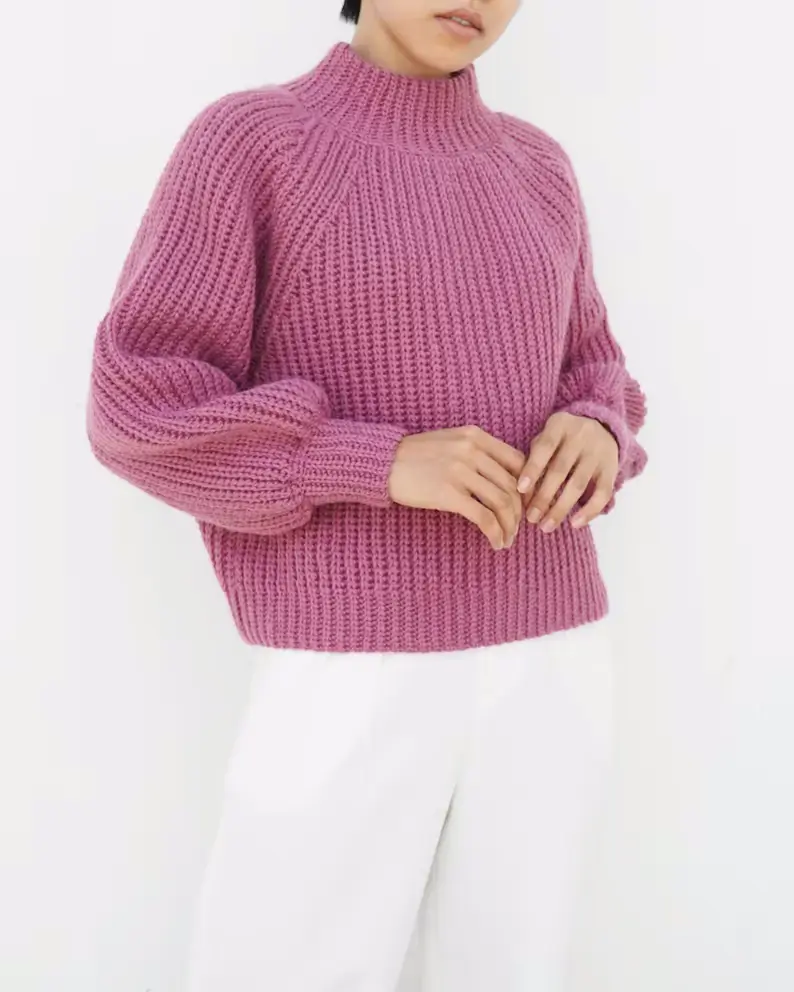 Crochet raglan sweater pattern