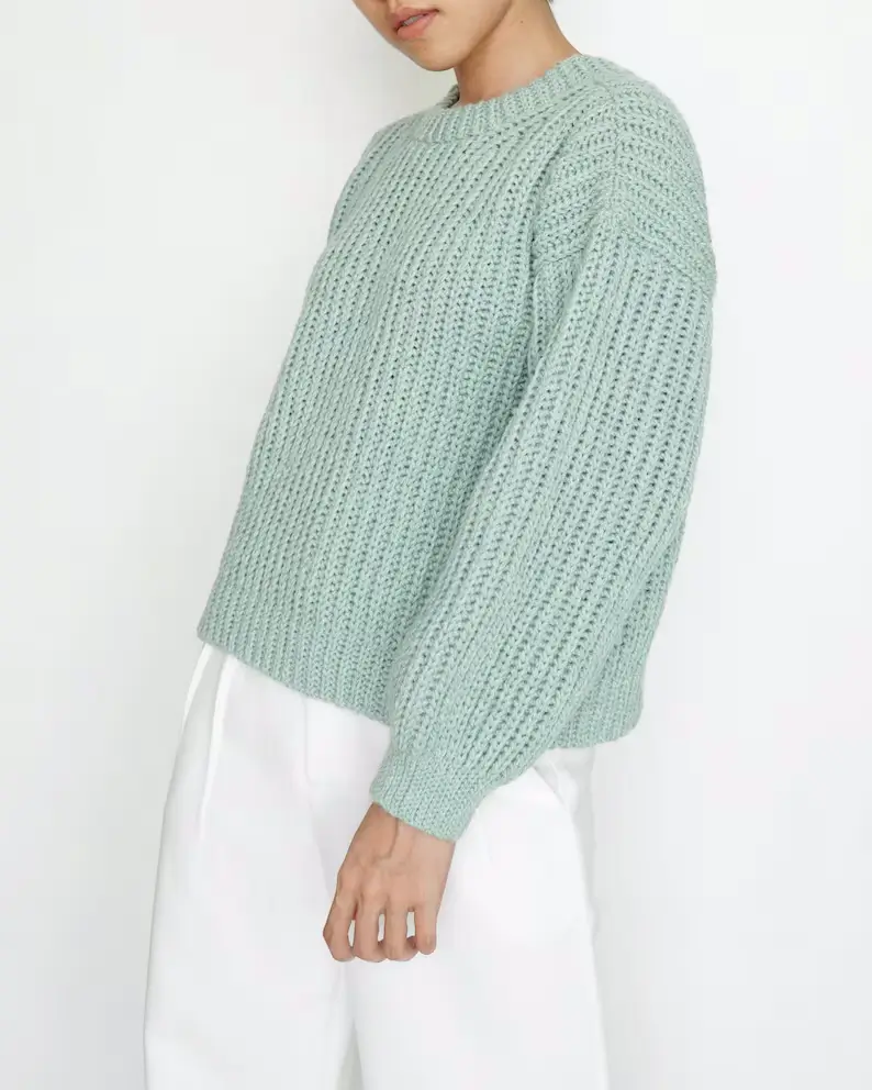 Modern cozy pullover