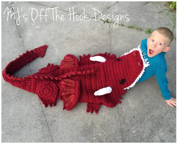Crochet Dragon Blanket Pattern