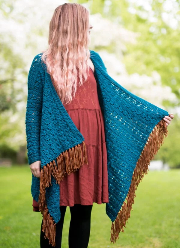 Crochet The Kingfisher Cardigan