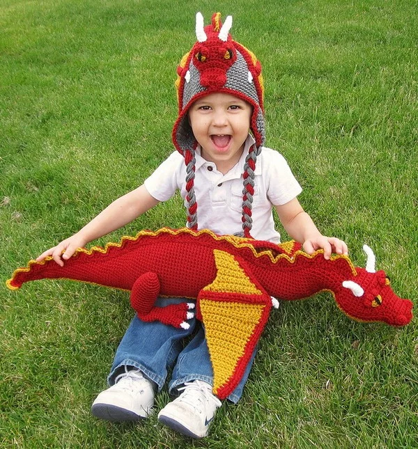 Dragon Hat & Stuffed Animal Toy