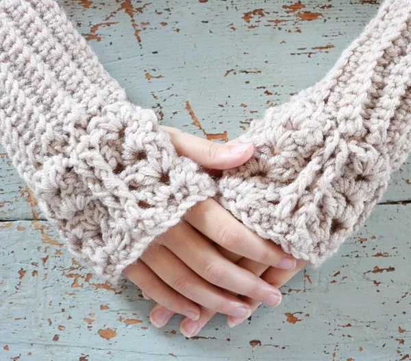 Fingerless Chunky Mittens