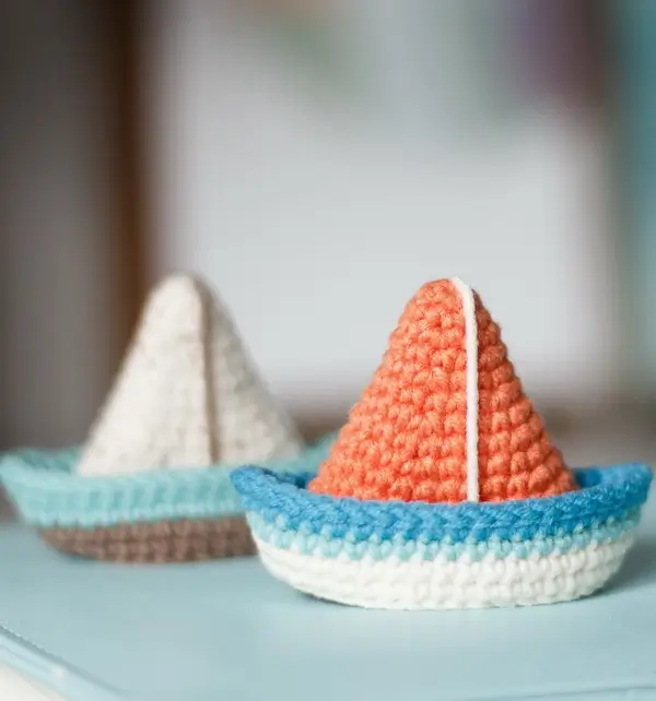 Boat and Sailboat Amigurumi