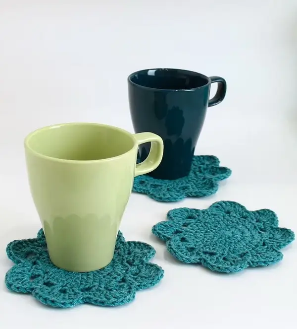 Flower Pot into Coaster Set