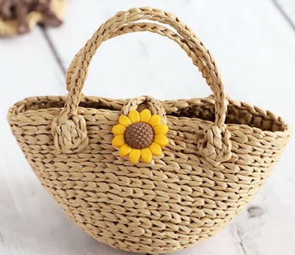 Mini Straw Tote