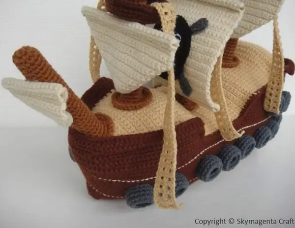 Pirate Ship Amigurumi Toy