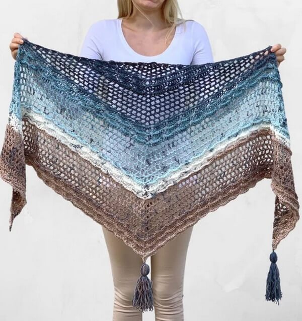 Shell Wave Shawl