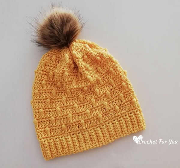 Bobble Drops Pompom Hat