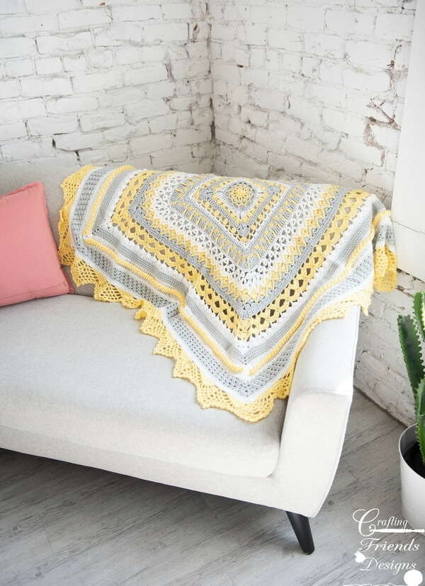 Crochet Sunny Day Baby Blanket