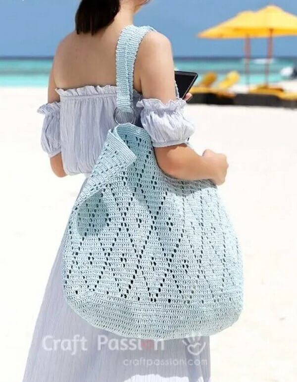 Diamond Stitch Oversized Tote