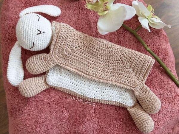 Sleepy Bunny Lovey Blanket