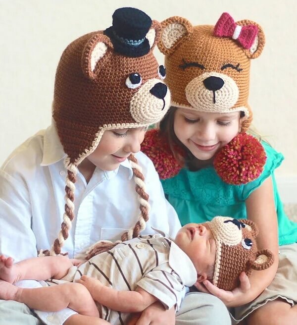 Teddy Bear Animal Beanie