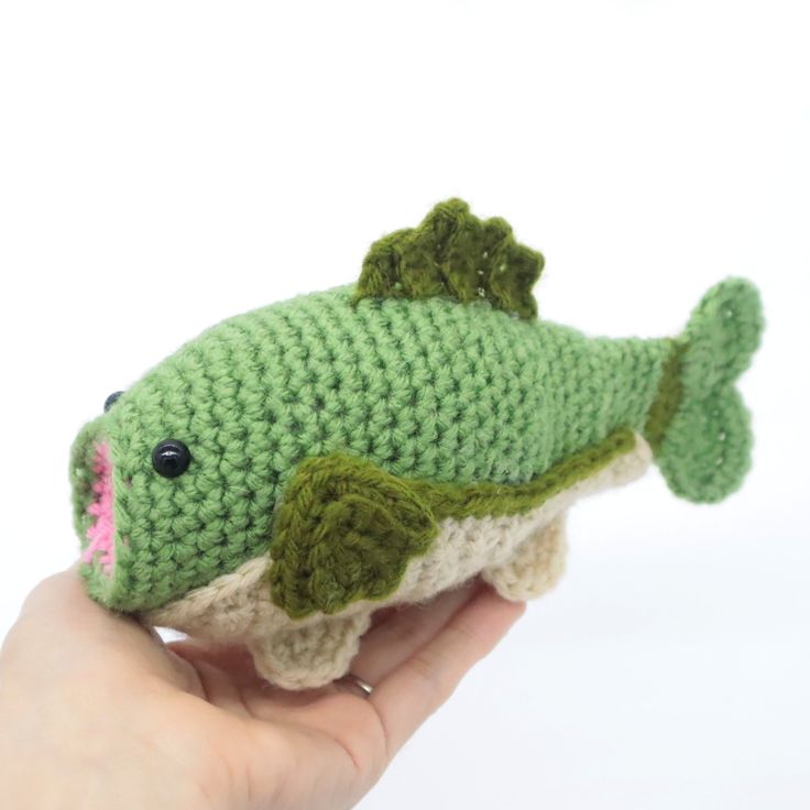 Bass Fish Amigurumi Crochet Pattern