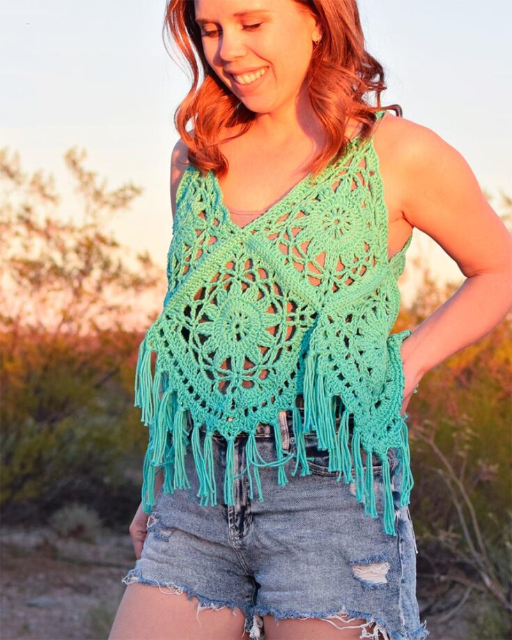 Crochet Boho Tank Top