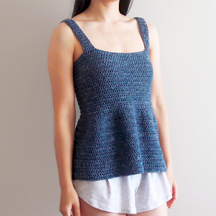 Crochet Easy Peplum Crochet Tank Top