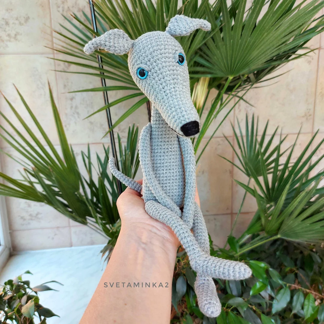 Crochet Greyhound Dog