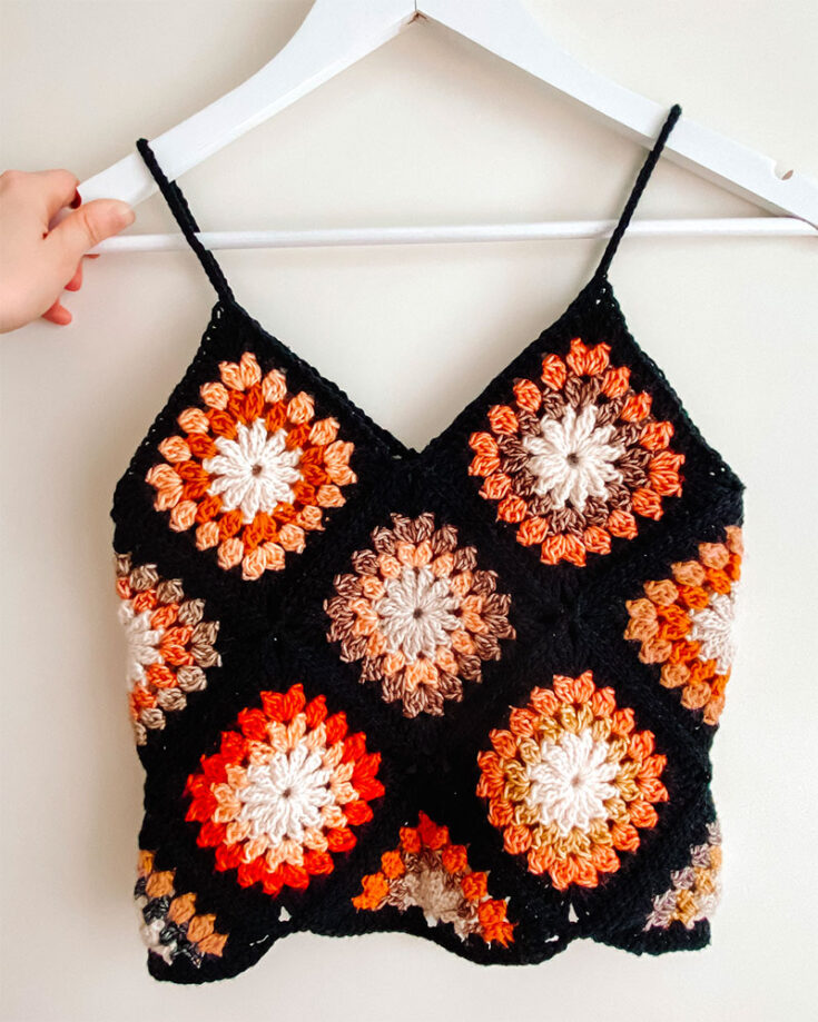 Crochet Summer Flower Top