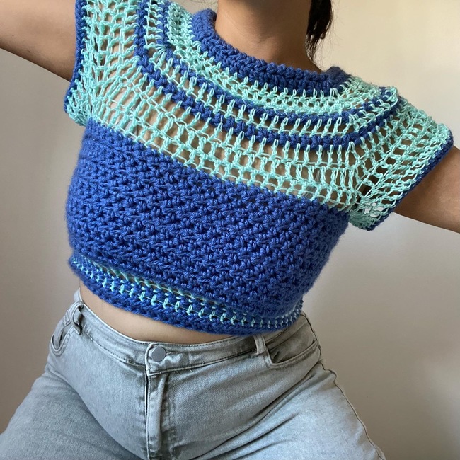 Hot Mesh Top: Crochet Pattern