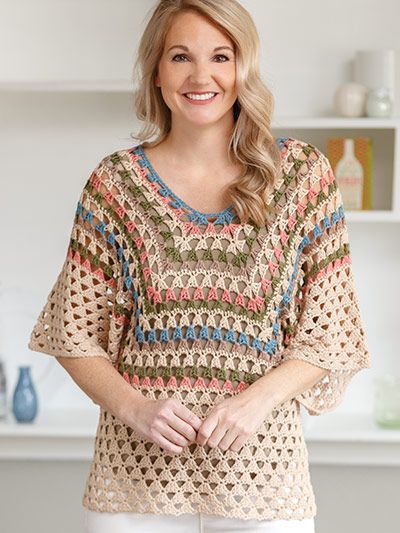 Country Grace Pullover Crochet Pattern