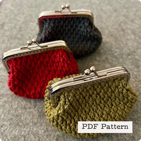 Girlybunches - Crochet Ripple Purse Pattern PDF