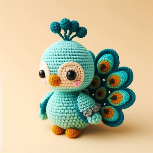 Little Peacock Amigurumi