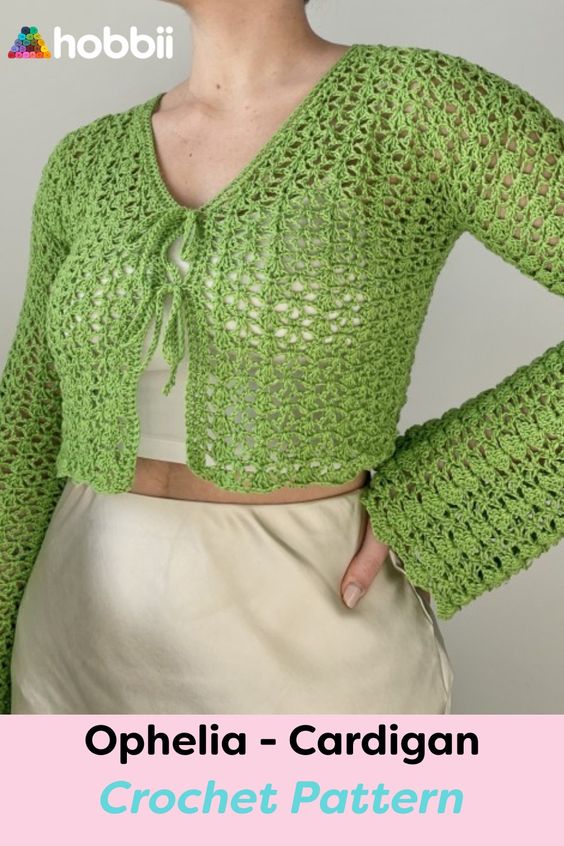 Ophelia - Cardigan, Crochet Pattern