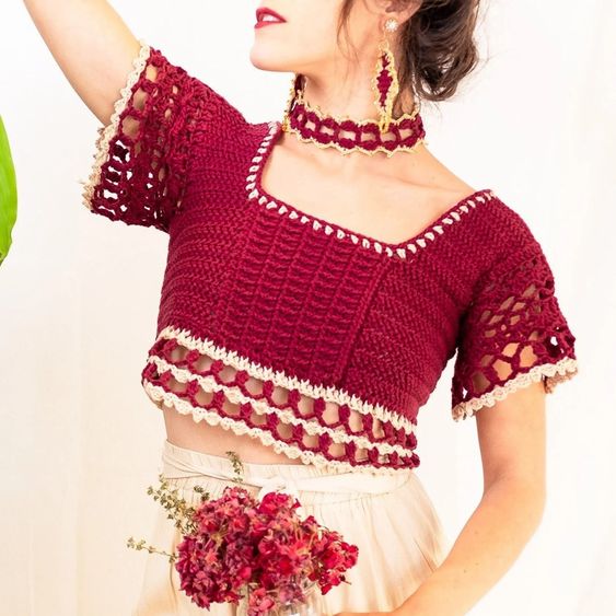 The Cranberry Top Crochet Pattern