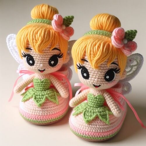 Tinkerbell Baby Booties