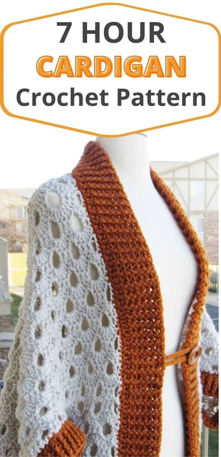 7 Hour Beginner Crochet Cardigan Pattern Free