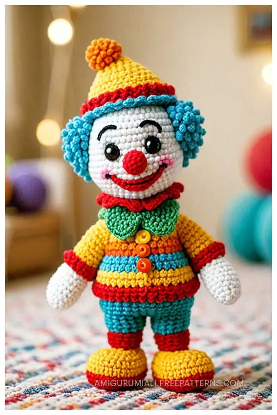 Amigurumi Clown Crochet Free Pattern