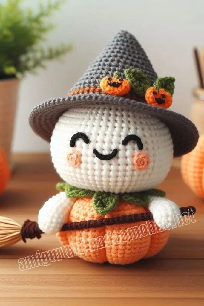 Amigurumi Mini Pumpkin Man Doll Free Pattern