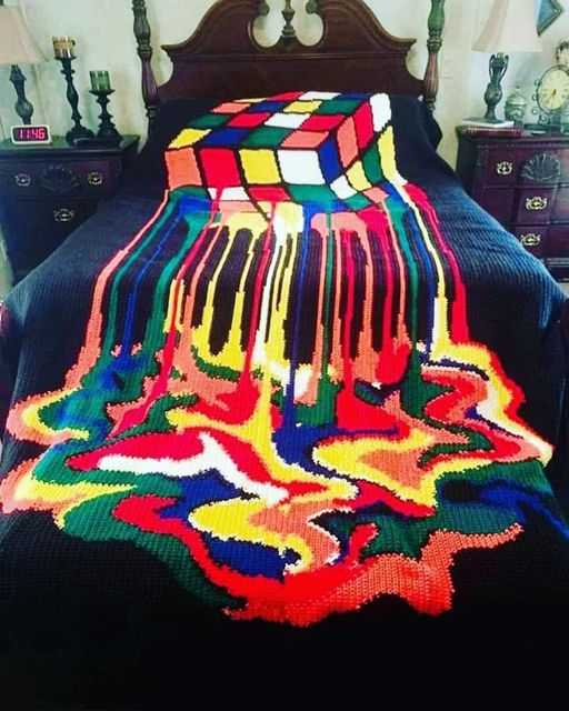 An amazing crocheted blanket