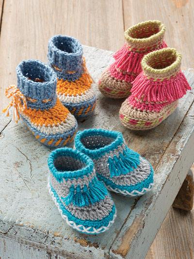 Baby Moccasins Crochet Pattern