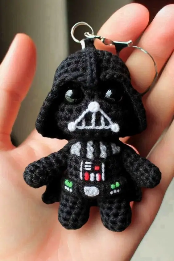 Crochet Darth Vader Keychain Pattern