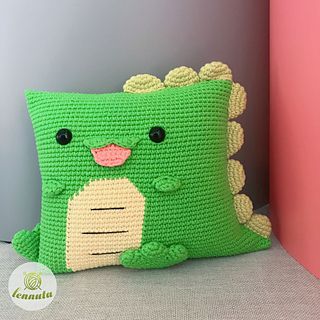 Crochet Dinosaur Pillow Pattern