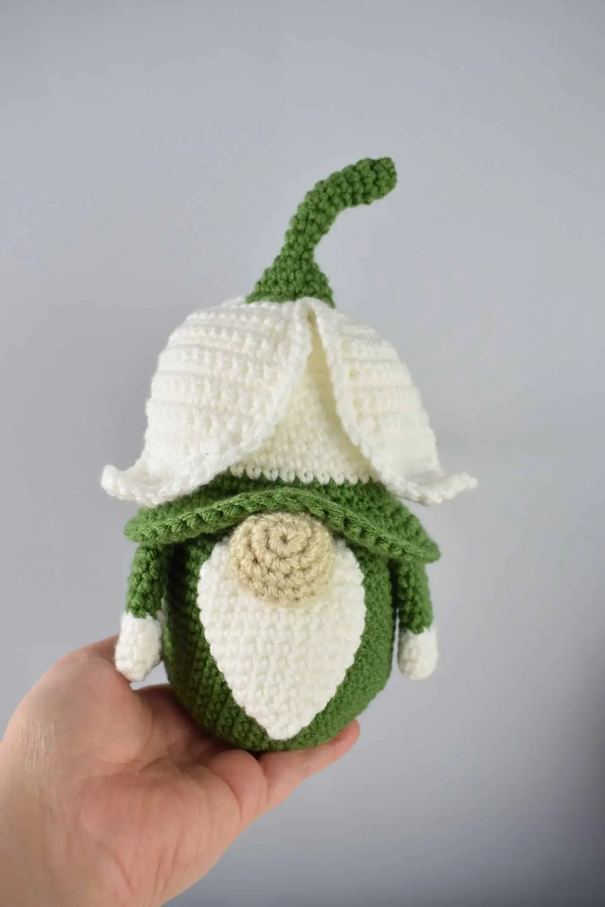 Crochet flower gnome