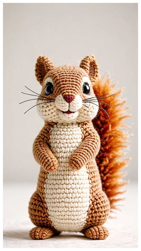 Crochet Squirrel Amigurumi Free Pattern