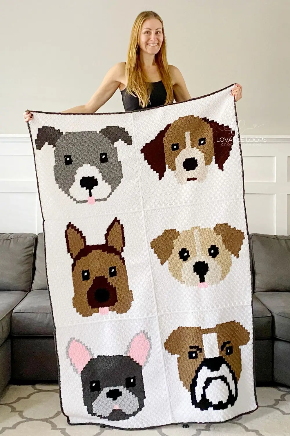 Cute Crochet Dog Blanket Pattern for Dog Lovers