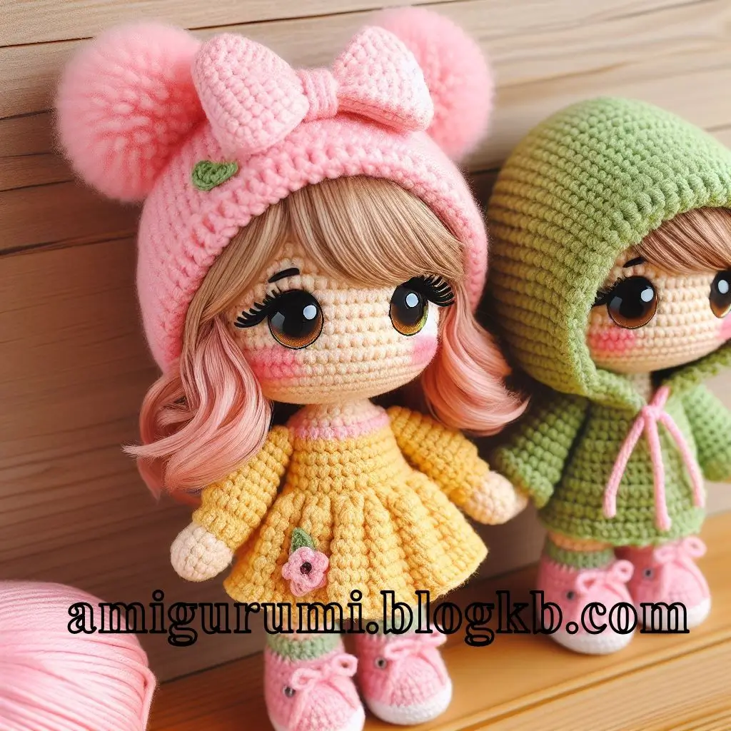 Cute Crochet Lana Doll Amigurumi Free Pattern